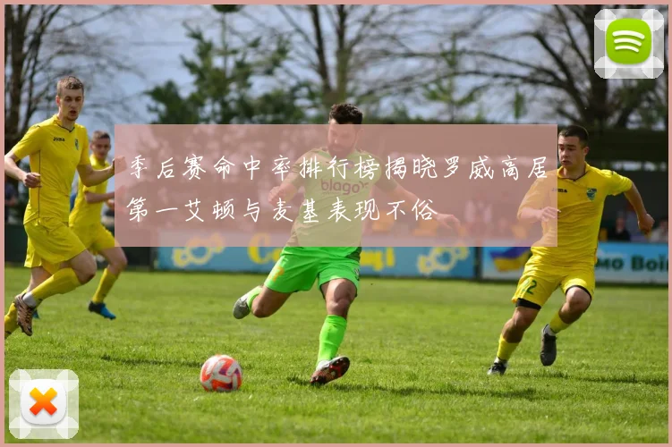 季后赛命中率排行榜揭晓罗威高居第一艾顿与麦基表现不俗